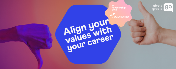 align your values with your career